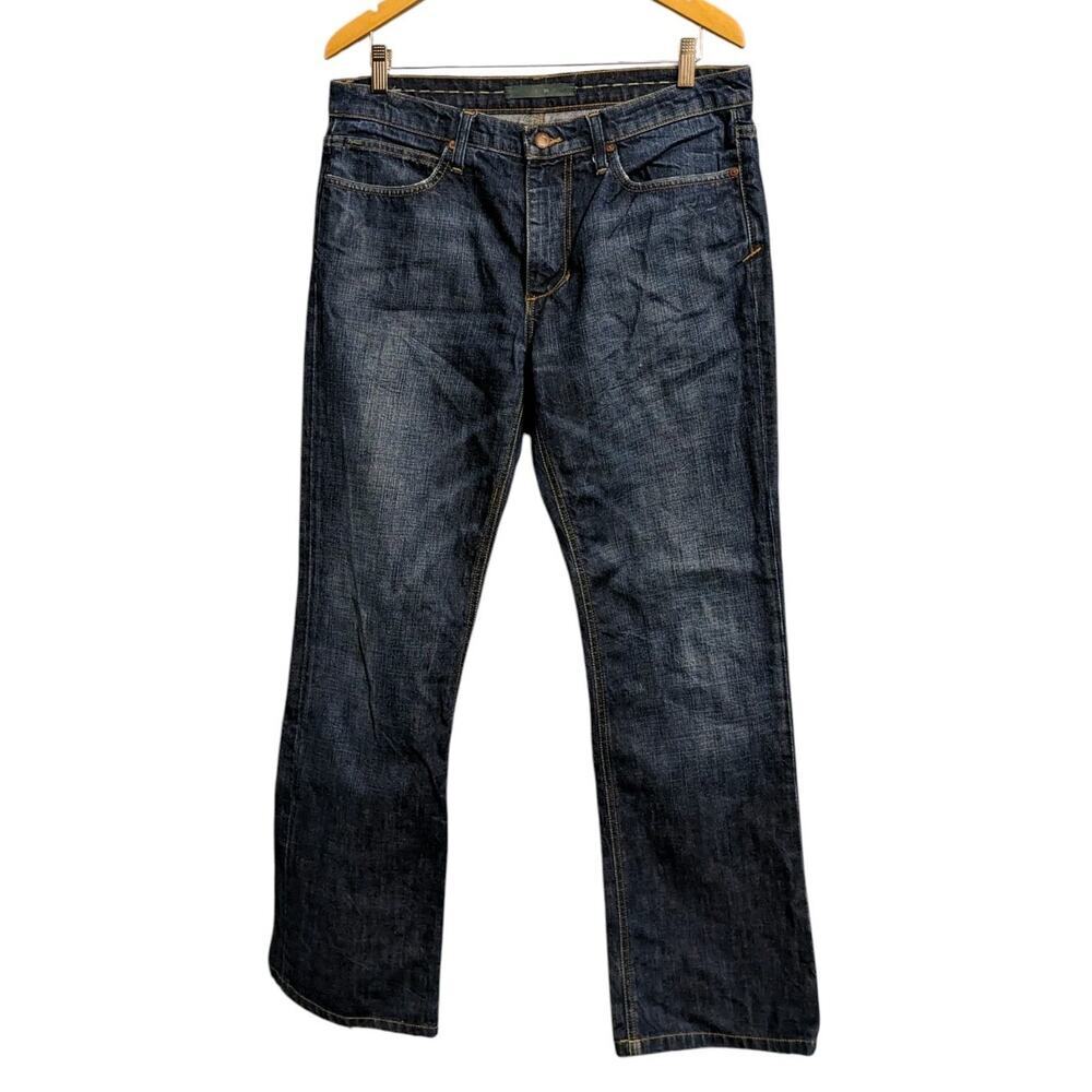 Joe's Jeans Men's Rocker Fit Bootcut Boot Cut Dark Wash Size 34
